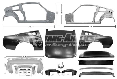 1967 mustang sheet metal replacement|mustang body panels.